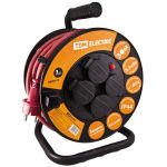 Удлинитель на катушке 4 гнезда силовой IP44 КГ 3х1,5